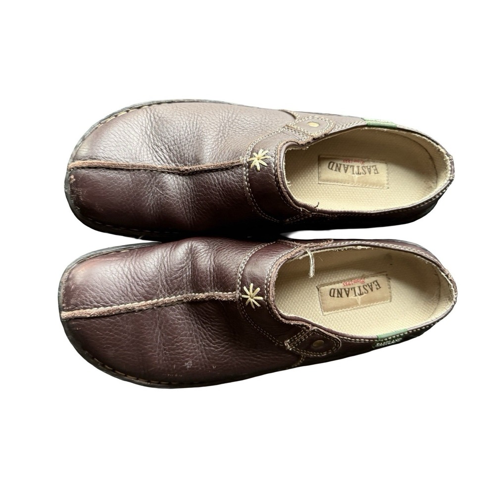 EASTLAND slide mule brow- size Women's 10.5 womens shoes vintage